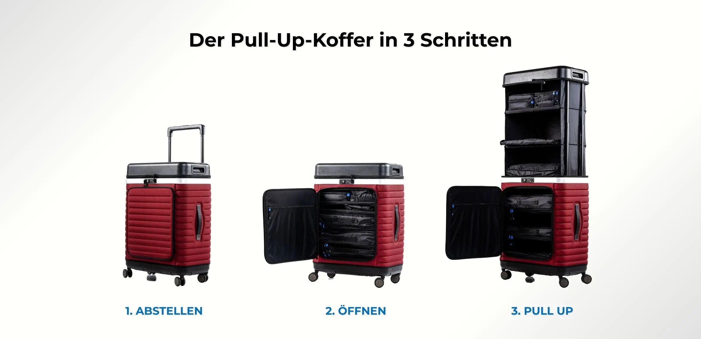 Pull Up Suitcase – pull-up mechanism