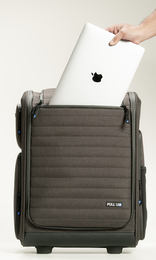 Gepolstertes Laptopfach im Pull Up Backpack
