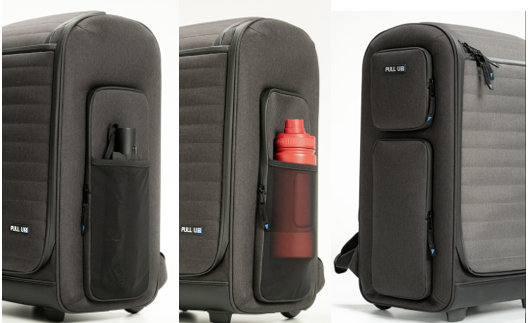 Große Seitentaschen des Pull Up Backpacks